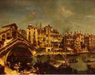 Marieschi Michele Giovanni Rialto Bridge in Venice - Hermitage